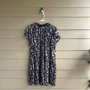 LOFT DressesDrop Waist Floral Mini Dress Size M Modest Office Workwear Casual